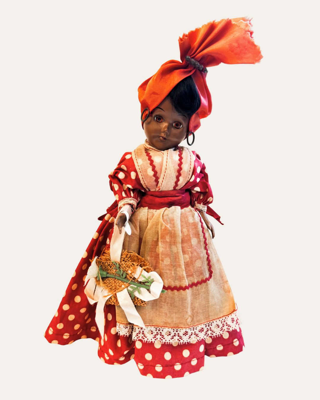 New Orleans Creole Lady Folk Doll c. 1940s–1950s | Vintage Curio