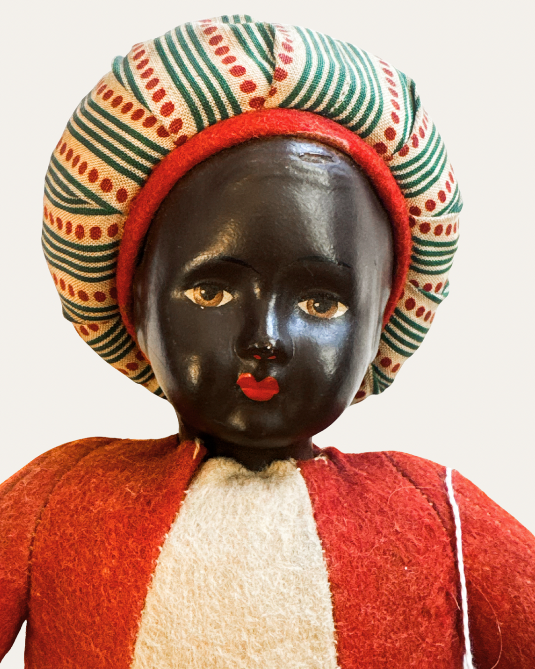 Felt & Cloth Folk Doll – c. 1930s–40s | Vintage Curio