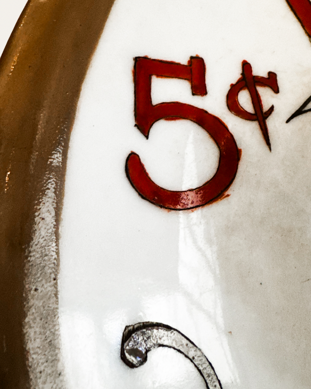 Buffalo Pottery “J.P. Alley’s Hambone” Advertising Plate, c. 1911 | Antique Cigar Sign - Cultural Artifact