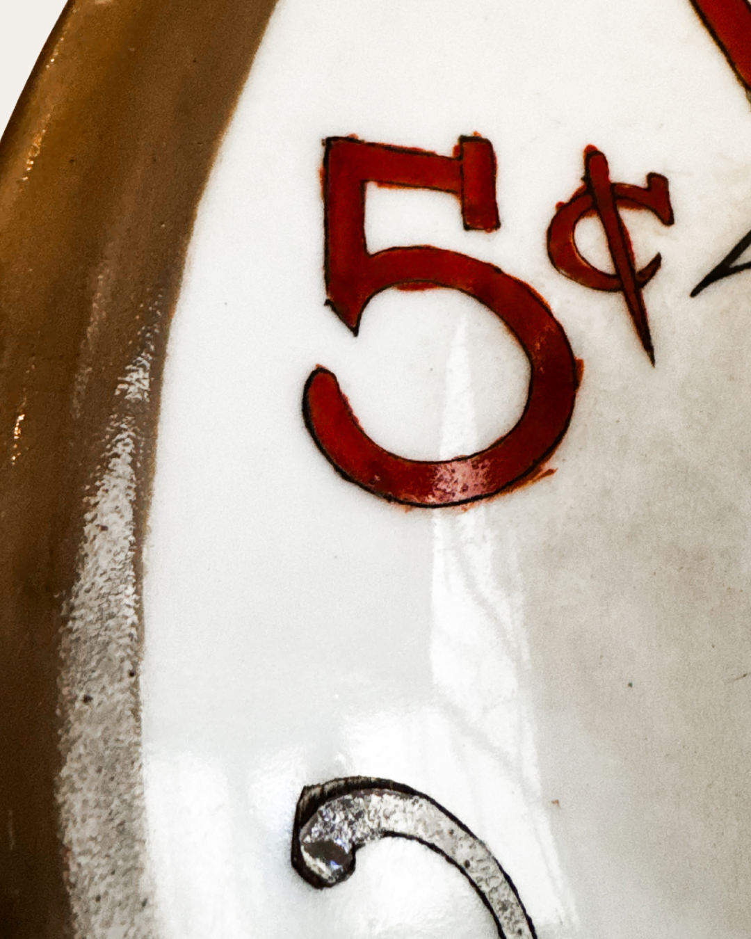 Buffalo Pottery “J.P. Alley’s Hambone” Advertising Plate, c. 1911 | Antique Cigar Sign - Cultural Artifact