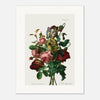 a restored painting of a bouquet of flowers